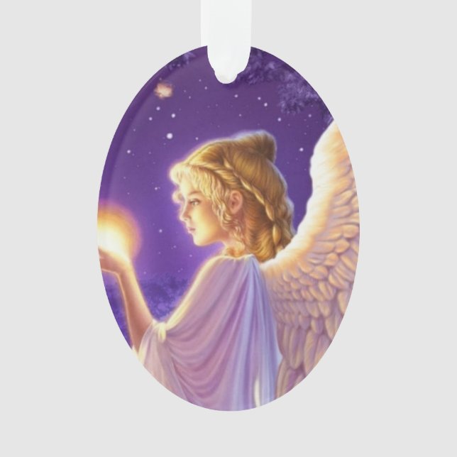 Beautiful wishing angel ornament (Front)