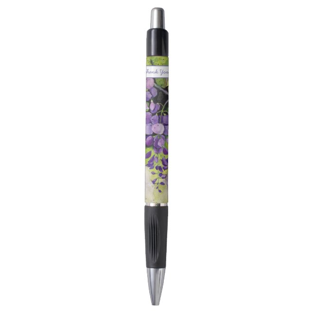 Beautiful Wisteria Flowers In Watercolor Pen (Front Vertical)