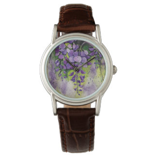 Beautiful Wisteria Flowers In Watercolor  Watch