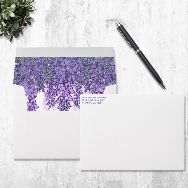 Beautiful Wisteria Garden Envelopes (Creator Uploaded)