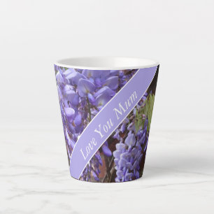 Beautiful Wisteria Mother's Day editable Latte Mug