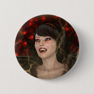 Beautiful Witch 2 Inch Round Button