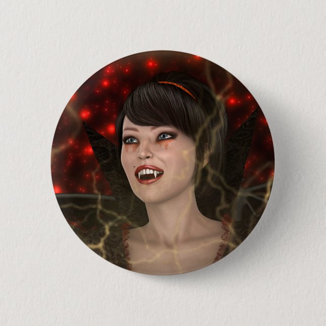 Beautiful Witch 2 Inch Round Button (Front)