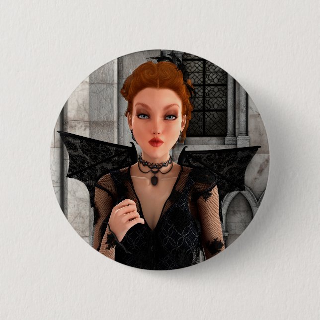 Beautiful Witch 2 Inch Round Button (Front)