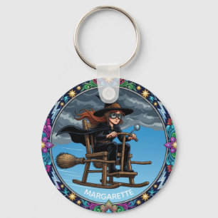 Beautiful Witch Aviator Keychain