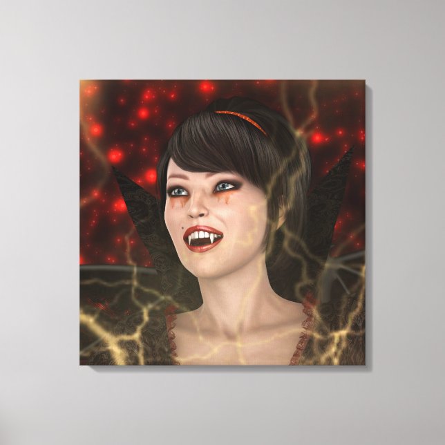 Beautiful Witch Canvas Print (Front)