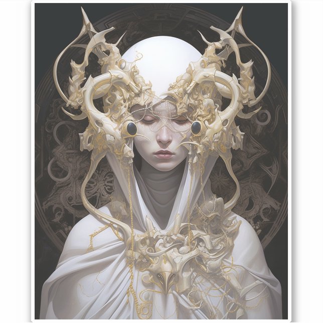 Beautiful Witch Demon Queen Fantasy Art (Front)