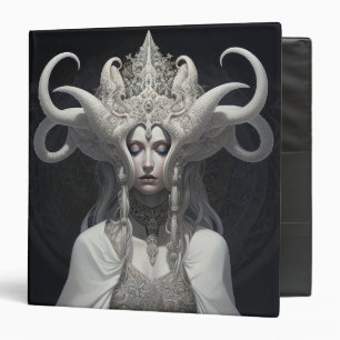 Beautiful Witch Demon Queen Fantasy Art Binder