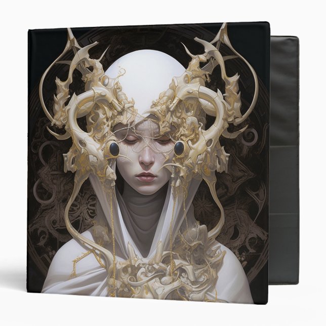 Beautiful Witch Demon Queen Fantasy Art Binder (Front/Inside)
