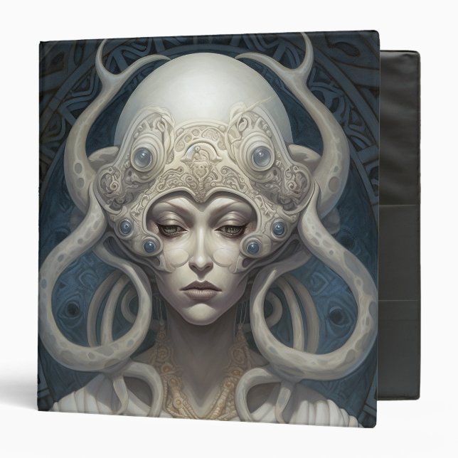 Beautiful Witch Demon Queen Fantasy Art Binder (Front/Inside)