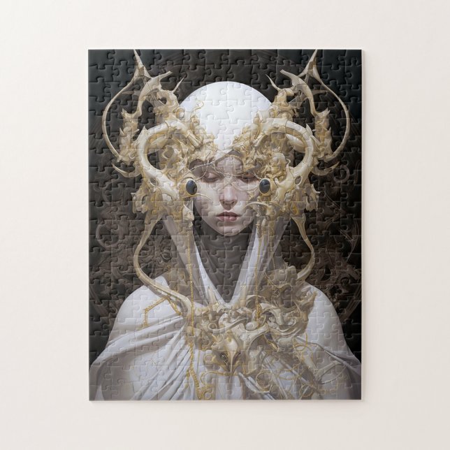 Beautiful Witch Demon Queen Fantasy Art Jigsaw Puzzle (Vertical)