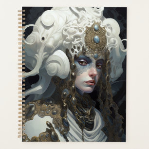 Beautiful Witch Demon Queen Fantasy Art Planner
