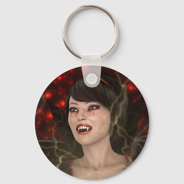 Beautiful Witch Keychain (Front)