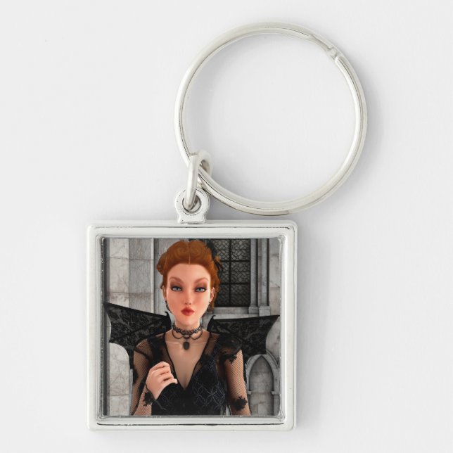Beautiful Witch Keychain (Front)