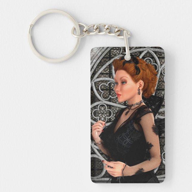Beautiful Witch Keychain (Front)