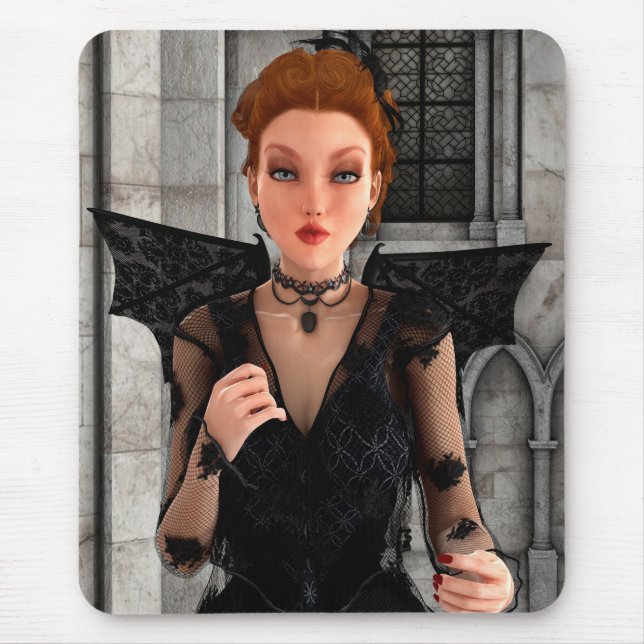 Beautiful Witch Mouse Pad (Front)