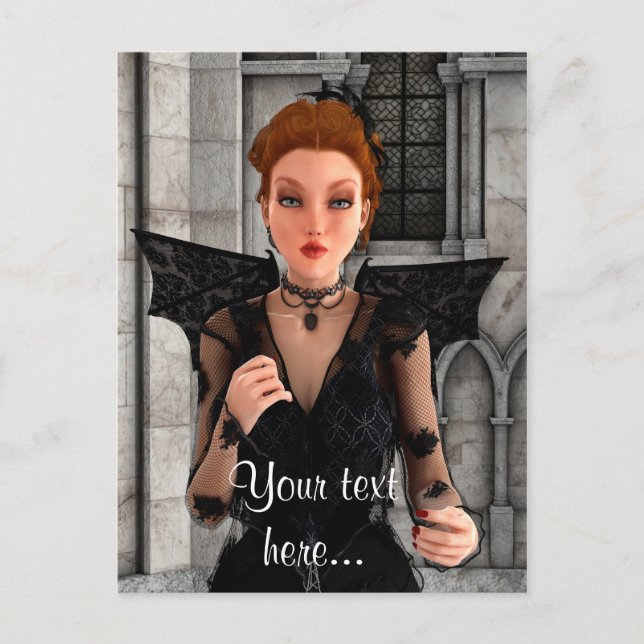 Beautiful Witch Postcard (Front)