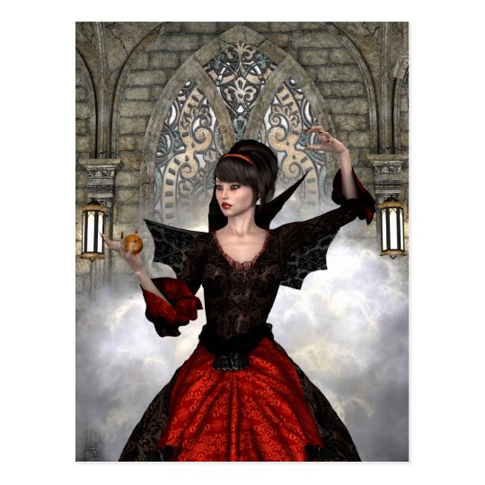 Beautiful Witch Postcard