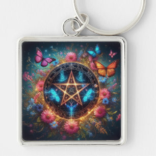 Beautiful Witches pentacle2 Keychain