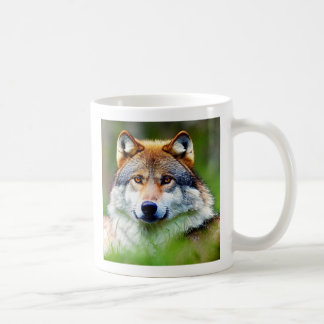 Beautiful Wolf head Painting Coffee Mug