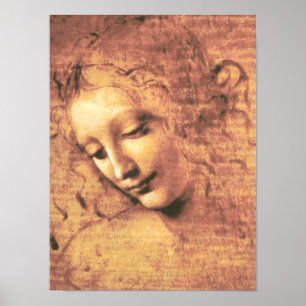 Beautiful Woman by Leonardo da Vinci Poster