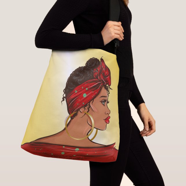 Beautiful Woman Crossbody Bag (Close Up)