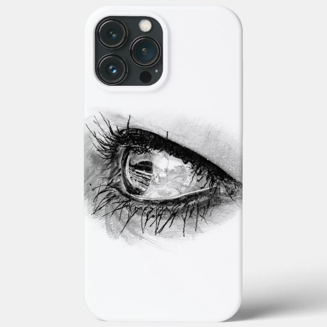 Beautiful woman eye in full mascara Case-Mate iPhone case (Back)