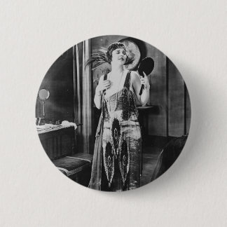 Beautiful Woman Flapper Dress 1920s 2 Inch Round Button