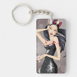 BEAUTIFUL WOMAN KEYCHAIN