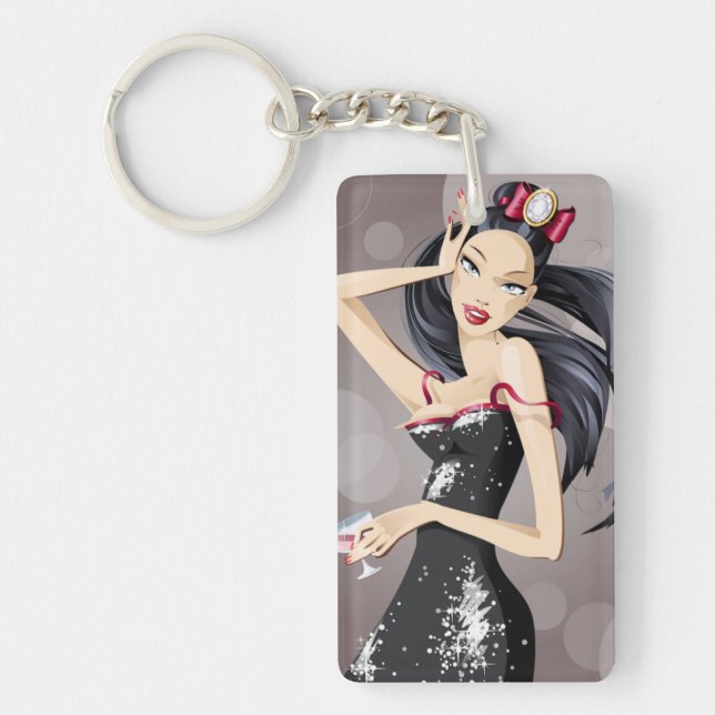 BEAUTIFUL WOMAN KEYCHAIN (Front)
