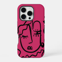 Beautiful Woman Line Art Tough iPhone / iPad case