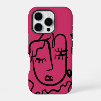 Beautiful Woman Line Art Tough iPhone / iPad case