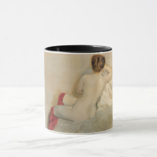 Beautiful Woman with Red Stockings Mug