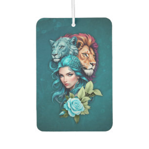 Beautiful woman's head with expressive eyes air freshener