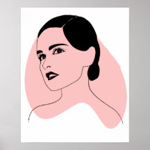 Beautiful Women Art, Black and White, 