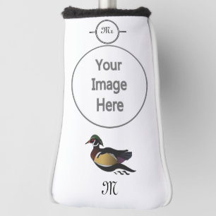 Beautiful Wood Duck Swimming Golf Head Cover