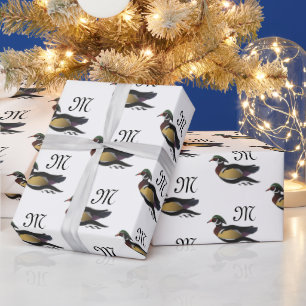 Beautiful Wood Duck Swimming Wrapping Paper