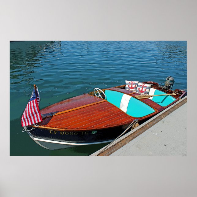 Beautiful Wooden Boat Poster! Poster (Front)