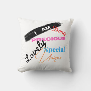Beautiful Words Throw Pillow