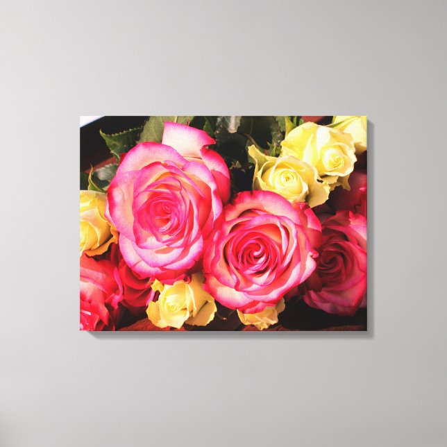 Beautiful Wrapped Canvas Roses (Front)