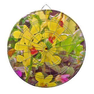 Beautiful Yellow autumn orchids Dartboard
