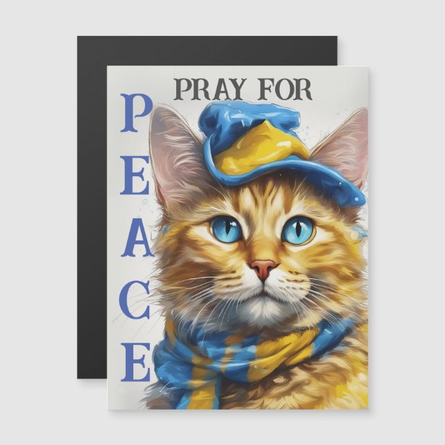 Beautiful Yellow Cat with Blue Eyes - ukraine (Front/Back)