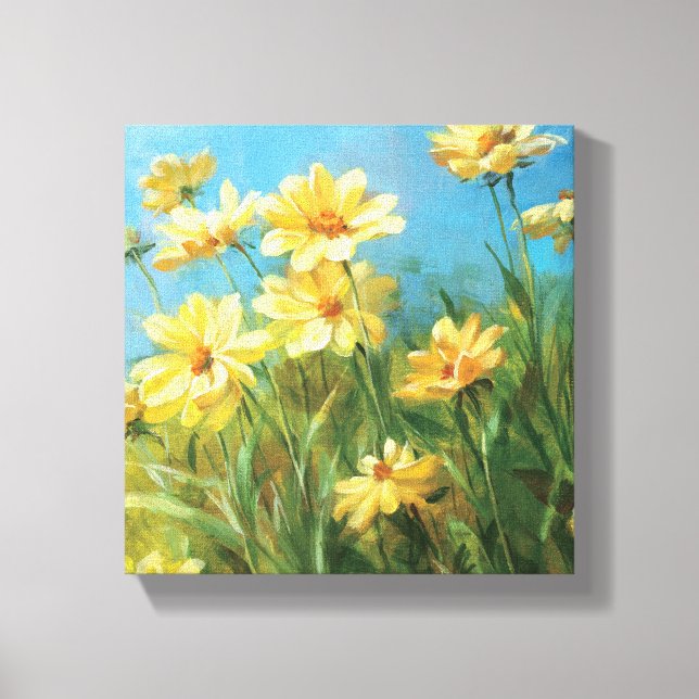 Beautiful Yellow Daisies Canvas Print (Front)