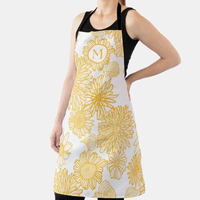 Beautiful Yellow Flowers Apron (Insitu)