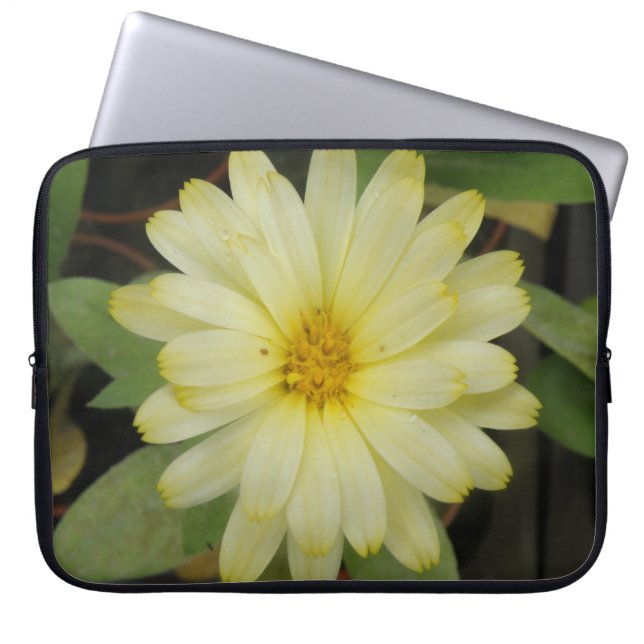 Beautiful Yellow Marigold Laptop Bag (Front)