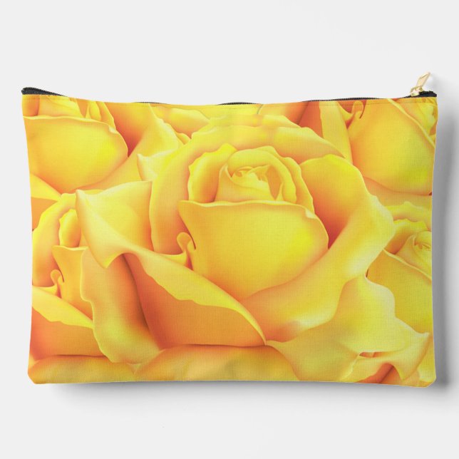 Beautiful Yellow Rose Accessory Pouch (Back)