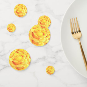Beautiful Yellow Rose Confetti