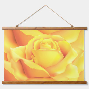 Beautiful Yellow Rose Hanging Tapestry