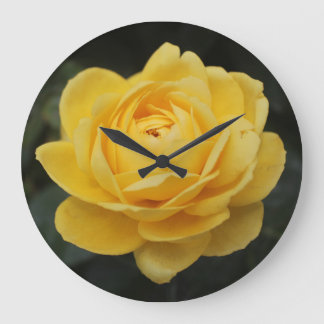 Beautiful Yellow Rose Large Clock