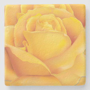 Beautiful Yellow Rose Stone Coaster